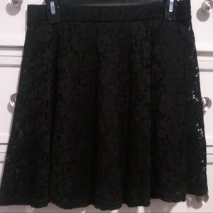 Black Lace Skirt